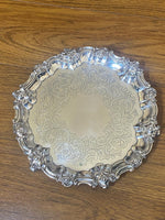 Load image into Gallery viewer, Antique Victorian Sterling Silver Salver
