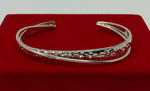 Load image into Gallery viewer, Silver Arts &amp; Crafts Style Bangle
