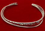 Load image into Gallery viewer, Silver Arts &amp; Crafts Style Bangle

