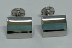 Load image into Gallery viewer, Silver and Aqua Cufflinks
