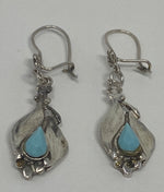 Load image into Gallery viewer, Vintage Silver and Turquoise Earrings
