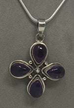 Load image into Gallery viewer, Silver and Amethyst Pendant
