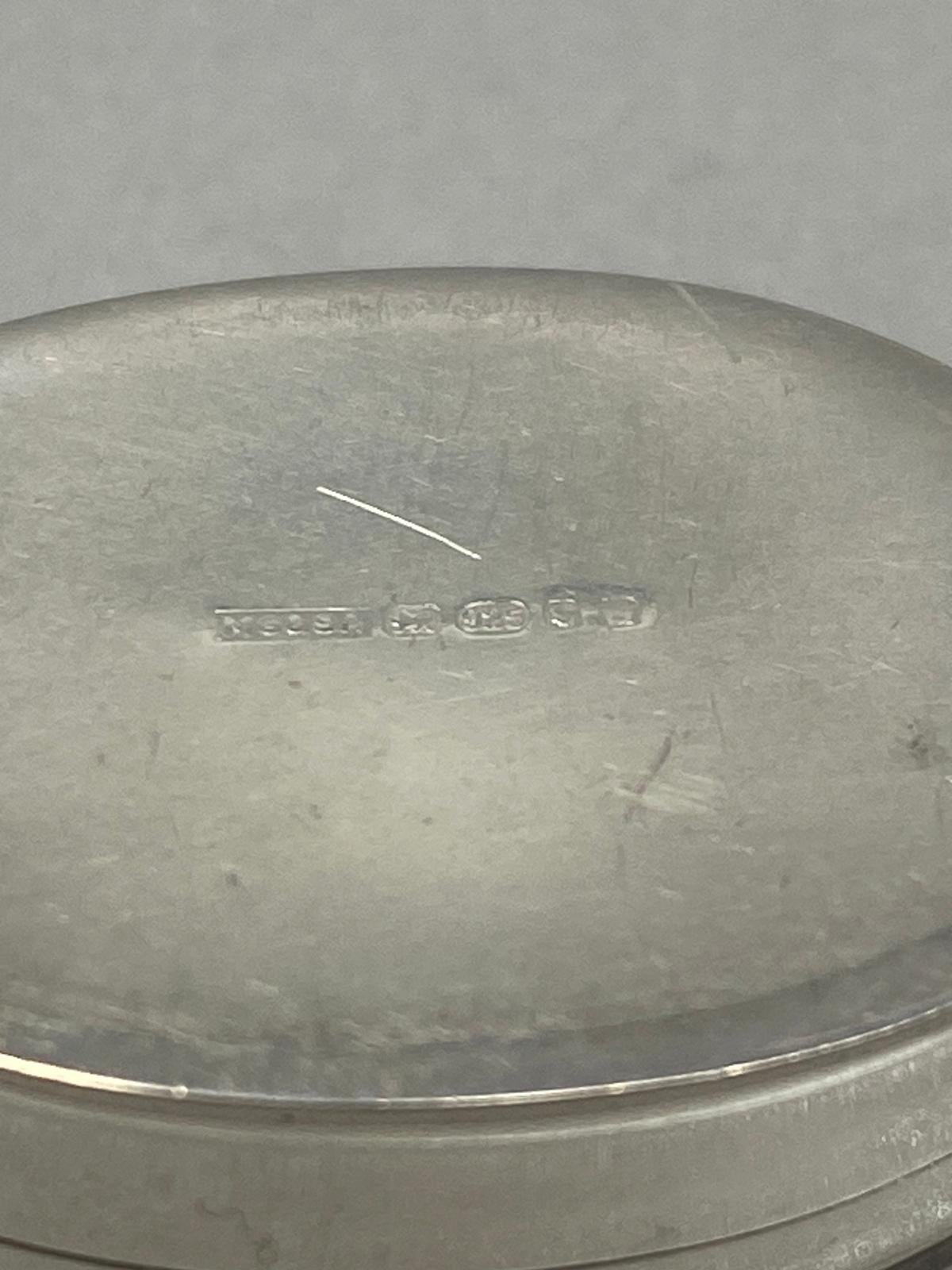 Sterling Silver Oval Pill/Trinket Box