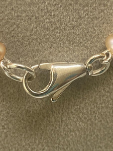 Sterling Silver & Pink Sea Pearl Necklace