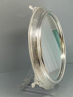Load image into Gallery viewer, Victorian Silver Plated Engraved Mirror Plateau
