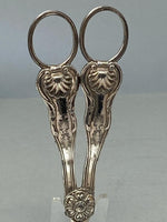 Load image into Gallery viewer, Antique Victorian Silver Plated Grape Scissors
