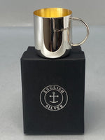 Load image into Gallery viewer, Sterling Silver Christening Cup with gilt inside
