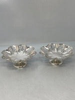 Load image into Gallery viewer, Pair of Antique Sterling Silver Shaped Dishes with Pierced Decoration made by E Viners
