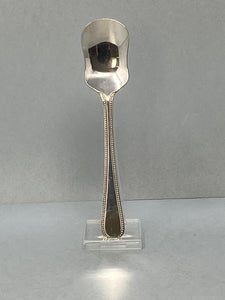Silver Plated Preserve Spoon - Bead Pattern