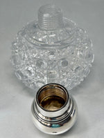 Load image into Gallery viewer, Antique Sterling Silver &amp; Cut Glass Perfume Bottle - Hallmarked London 1883
