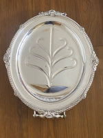 Load image into Gallery viewer, Antique Silver Plated Venison Dish/Well &amp; Tree
