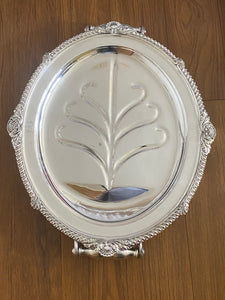 Antique Silver Plated Venison Dish/Well & Tree