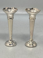 Load image into Gallery viewer, Pair of Sterling Silver Bud Vases
