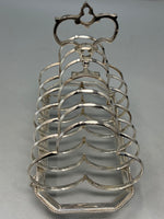 Load image into Gallery viewer, Antique Victorian Silver Plated 7 Bar Toast Rack
