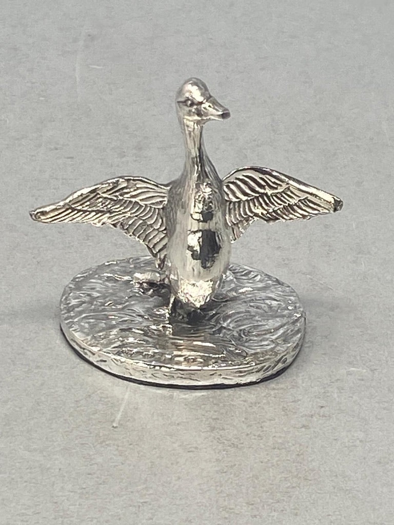 Sterling Silver Flying Duck Model
