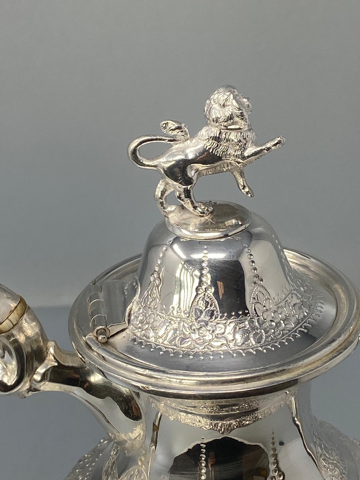Antique Victorian Silver Plated Coffee Pot