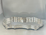 Load image into Gallery viewer, Silver Plated Gallery Tray with Gadroon Border
