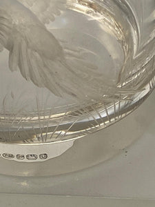 Sterling Silver & Crystal Engraved Tumblers with Pheasants