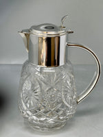 Load image into Gallery viewer, Antique Silver Plated and Cut Glass Water/Lemonade Jug

