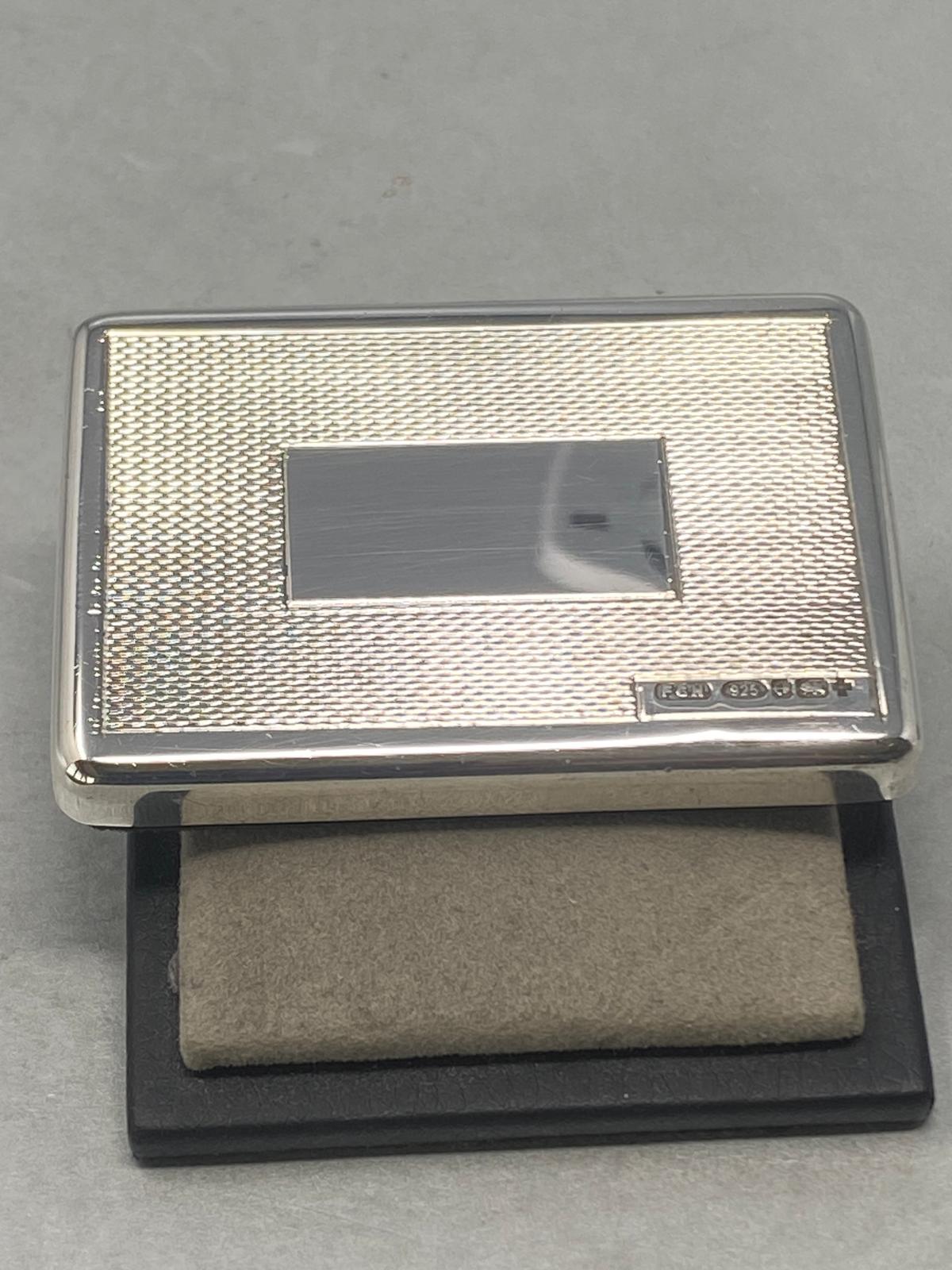 Sterling Silver Engine Turned Paper Weight with Millennium Hallmark - Birmingham 2000
