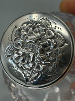 Load image into Gallery viewer, Sterling Silver and Cut Glass Perfume Bottle
