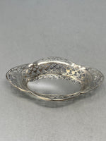 Load image into Gallery viewer, Oval Pierced Sterling Silver Shaped Dish
