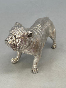 Sterling Silver Bulldog - full english - hallmark