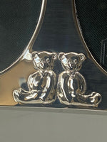 Load image into Gallery viewer, Sterling Silver Teddy Bear Photo Frame
