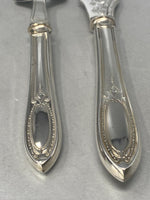 Load image into Gallery viewer, Pair of Antique Victorian Silver Plated Fish Servers in case (new)
