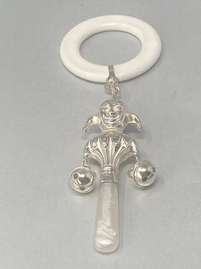Sterling Silver Teething Ring &amp; Rattle