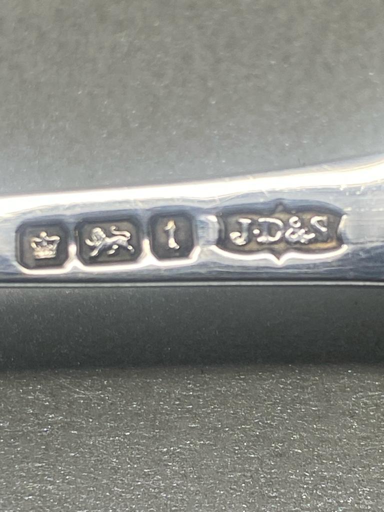 Pair of Antique Sterling Silver Spoons in Case