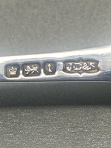 Pair of Antique Sterling Silver Spoons in Case