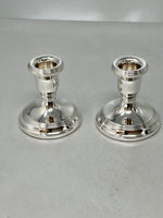 Load image into Gallery viewer, Pair of Sterling Silver 7.25cms / 2.75 inchs Candlesticks
