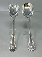 Load image into Gallery viewer, Pair of La Regence Silver Plated Salad Servers
