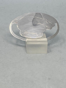 Sterling Silver Pig Bookmark
