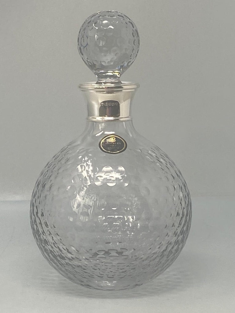 Stunning Royal Brierley Crystal and Sterling Silver Decanter