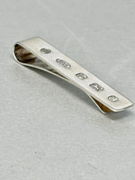 Load image into Gallery viewer, Sterling Silver Tie Slide with Feature Hallmarks
