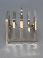 Load image into Gallery viewer, Sterling Silver 5 Bar Toast/Letter Rack by William Adams
