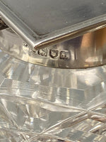 Load image into Gallery viewer, Antique Sterling Silver &amp; Cut Glass Inkwell
