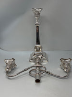 Load image into Gallery viewer, Antique Sterling Silver 3 Lite Candelabra
