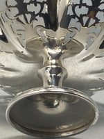 Load image into Gallery viewer, Pair of Antique Sterling Silver Shaped Dishes with Pierced Decoration made by E Viners
