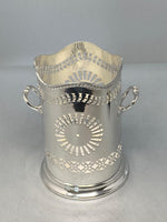 Load image into Gallery viewer, Antique Victorian Silver Plated Bottle Holder/Syphon Stand
