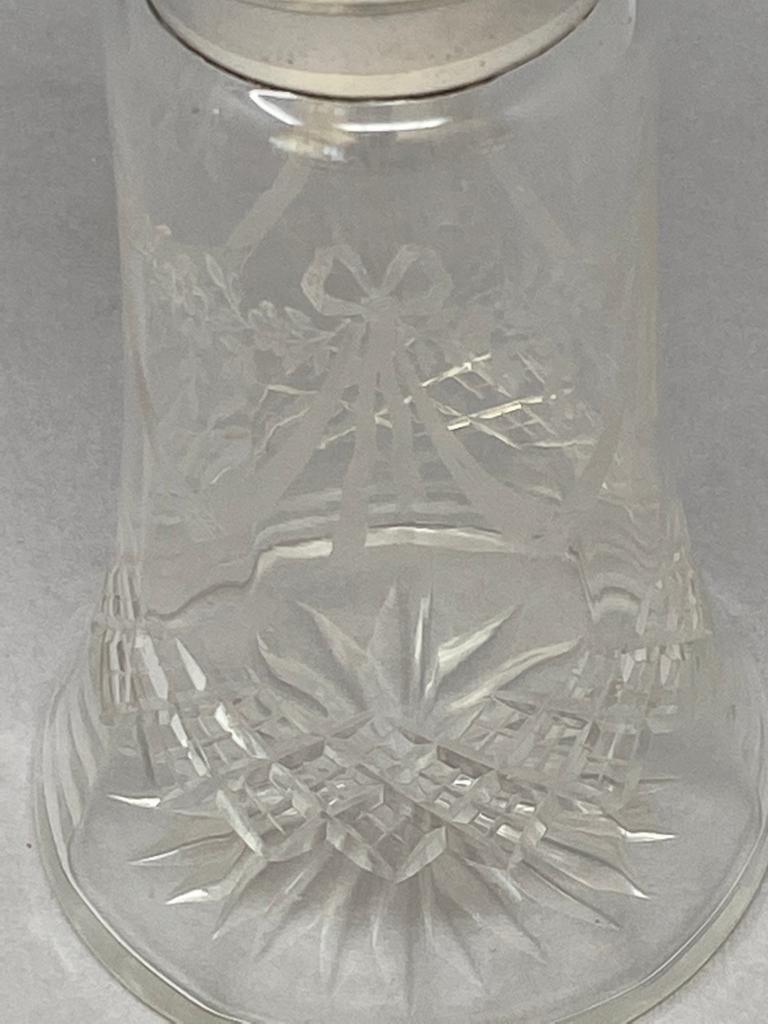 Antique Silver Plate and Glass Sugar Caster