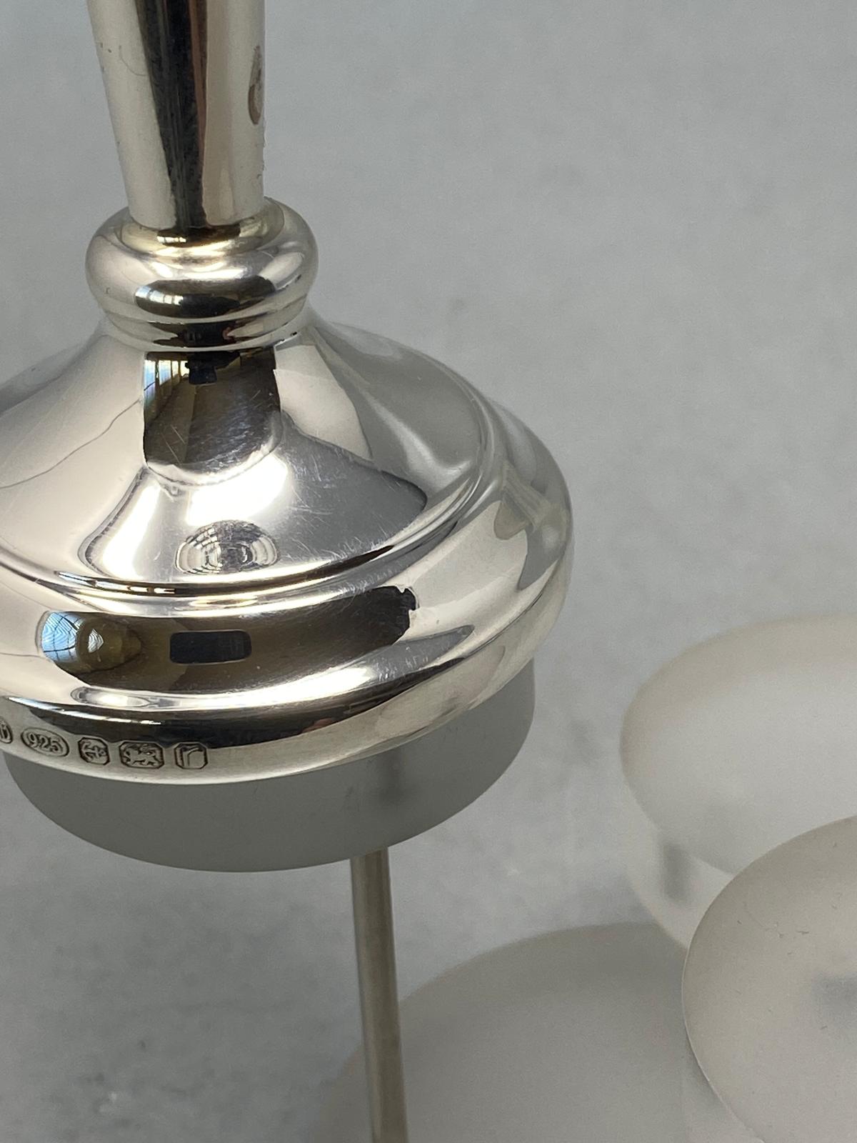 Sterling Silver Vase with Shaped Top