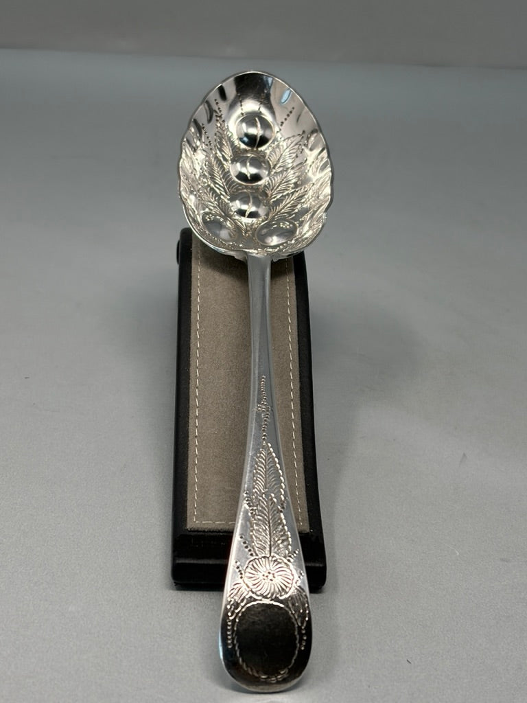 Antique Victorian Silver Plated Berry/Fruit Spoon
