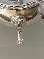 Load image into Gallery viewer, Antique Silver Plated Mustard Pot &amp; Spoon
