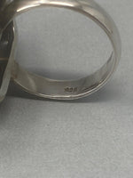 Load image into Gallery viewer, Sterling Silver &amp; Cognac Amber Ring
