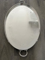 Load image into Gallery viewer, Antique Victorian Silver Plated Gallery Tray by Walker &amp; Hall
