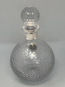 Stunning Royal Brierley Crystal and Sterling Silver Decanter