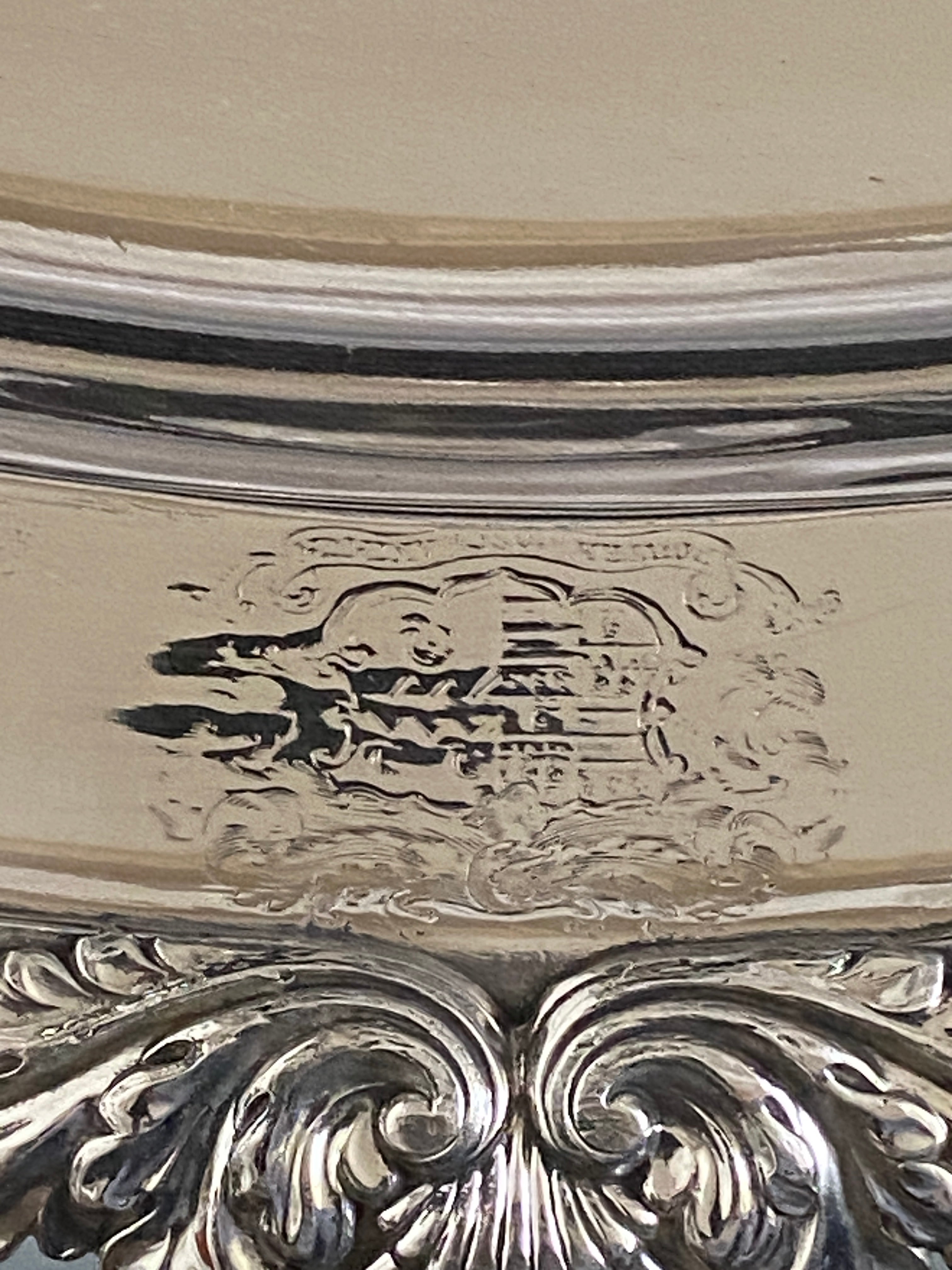 Antique Silver Plated Venison Dish/Well & Tree